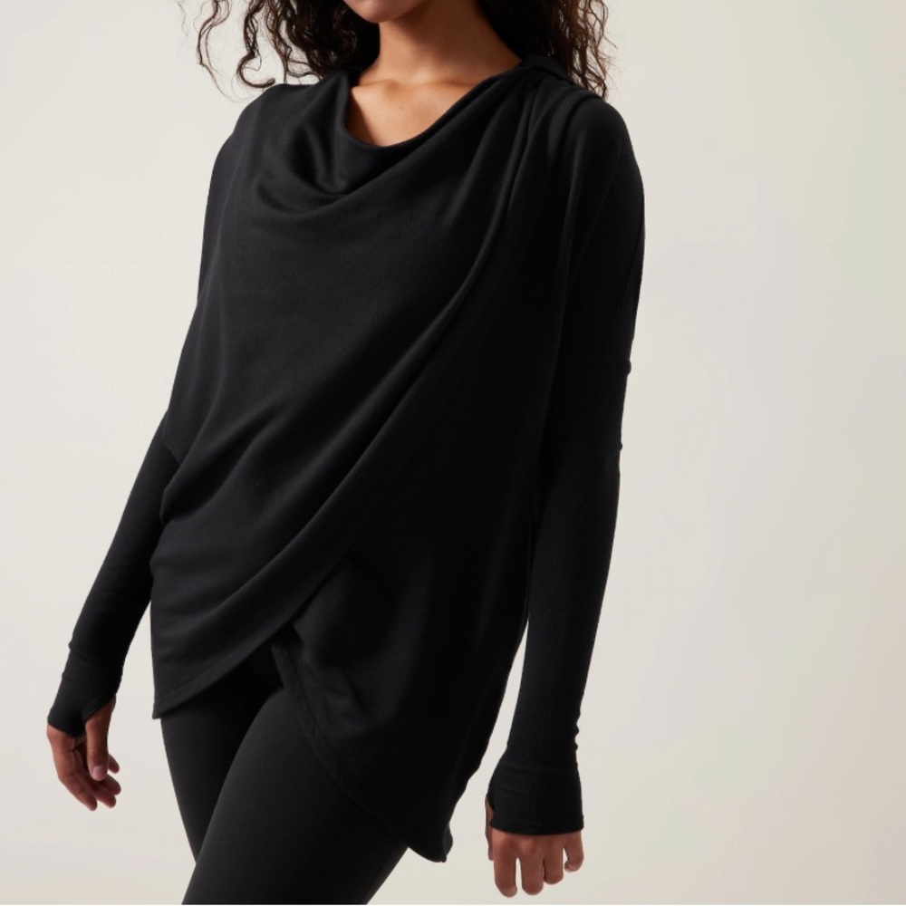 NWT Athleta Purana Wrap Sweatshirt